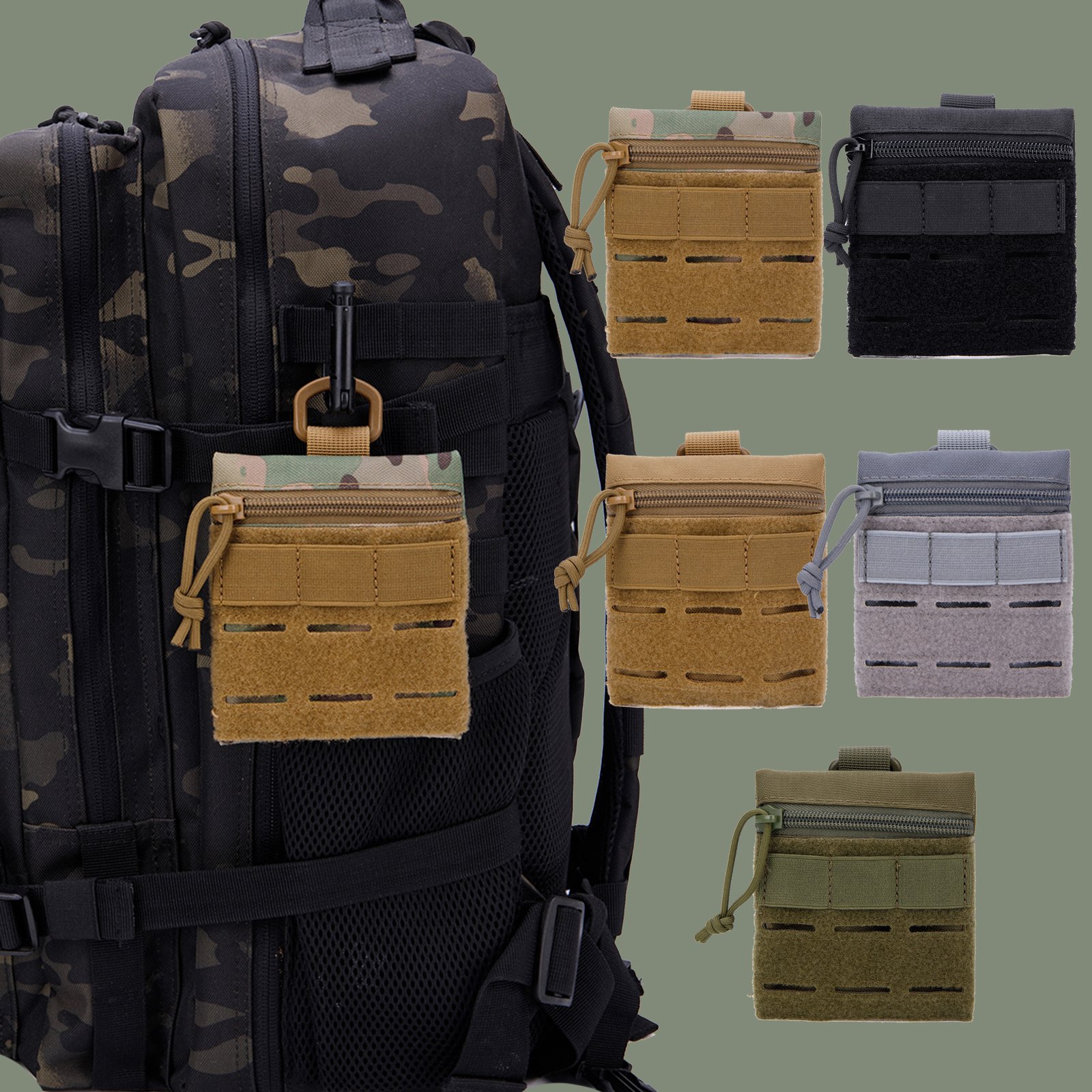 Tactical cigarette Pouch Molle EDC Utility Belt Pouches Small Admin Bag Accessories Mini Waist Pack