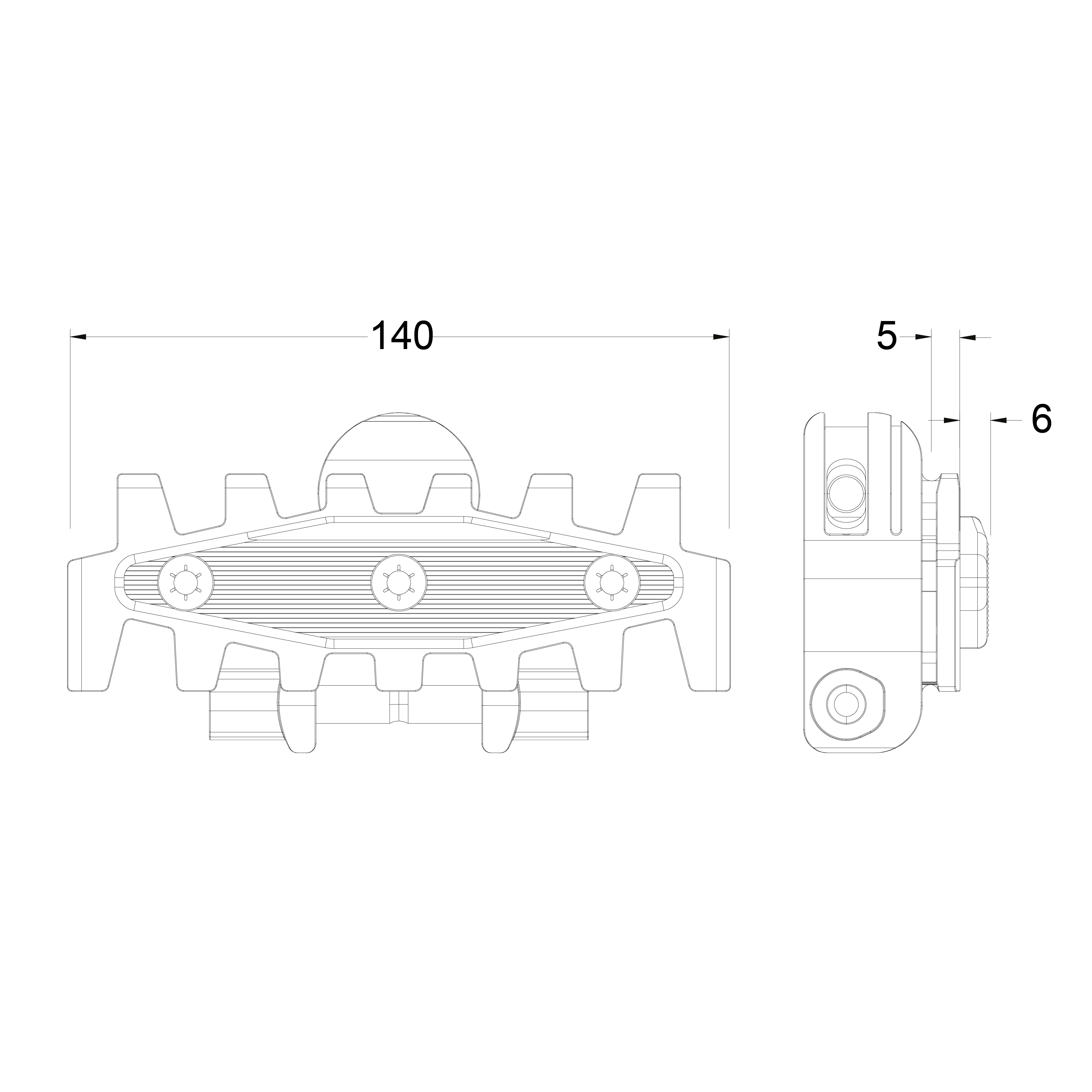 Hottest Sale ML2 CF 5 Friction Chain Belt Conveyor Low Maintenance High Environmental Adaptability Beverage Food Use Plastic POM