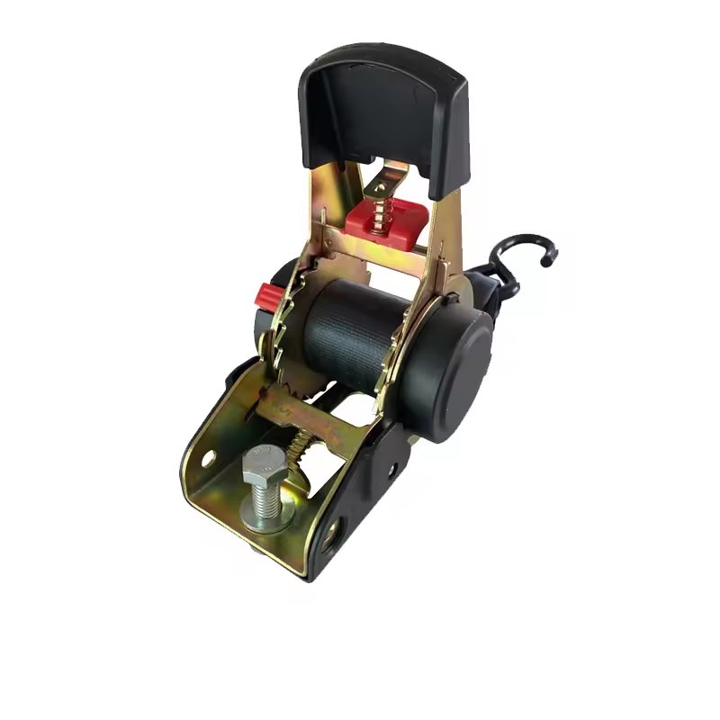 factory outlet 25mm LC 340kg truck cargo polyester lashing belt retractable ratcheting tie down straps auto ratchet new