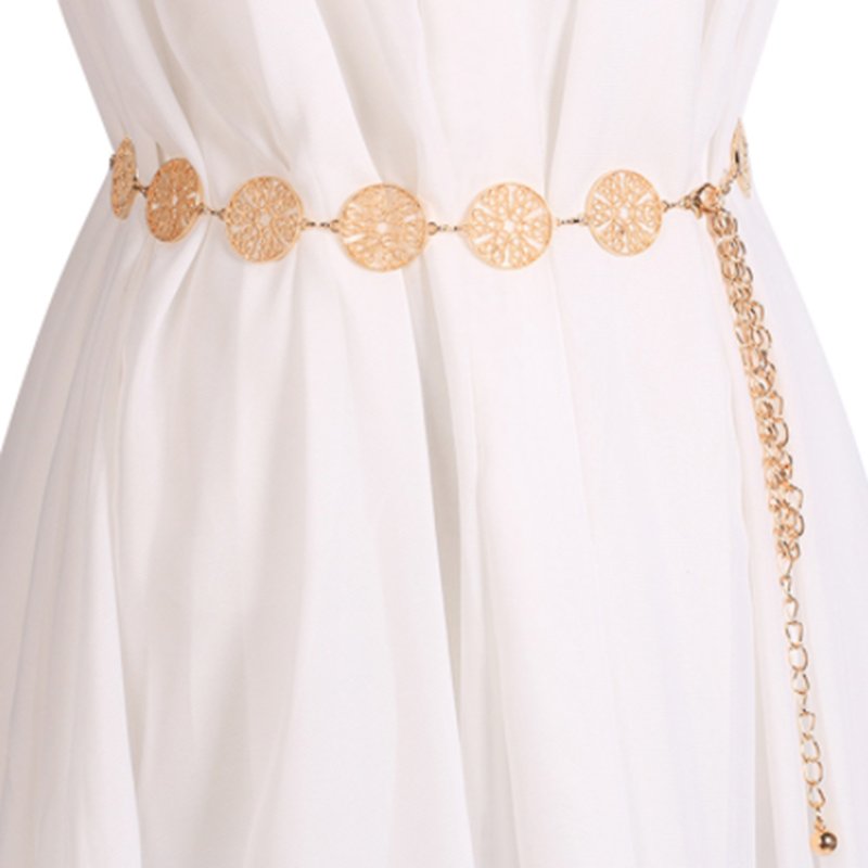 For Women Lady Chain Belts Accessories Coin Metal Manufacturer Fashion China Dress Waist Belt