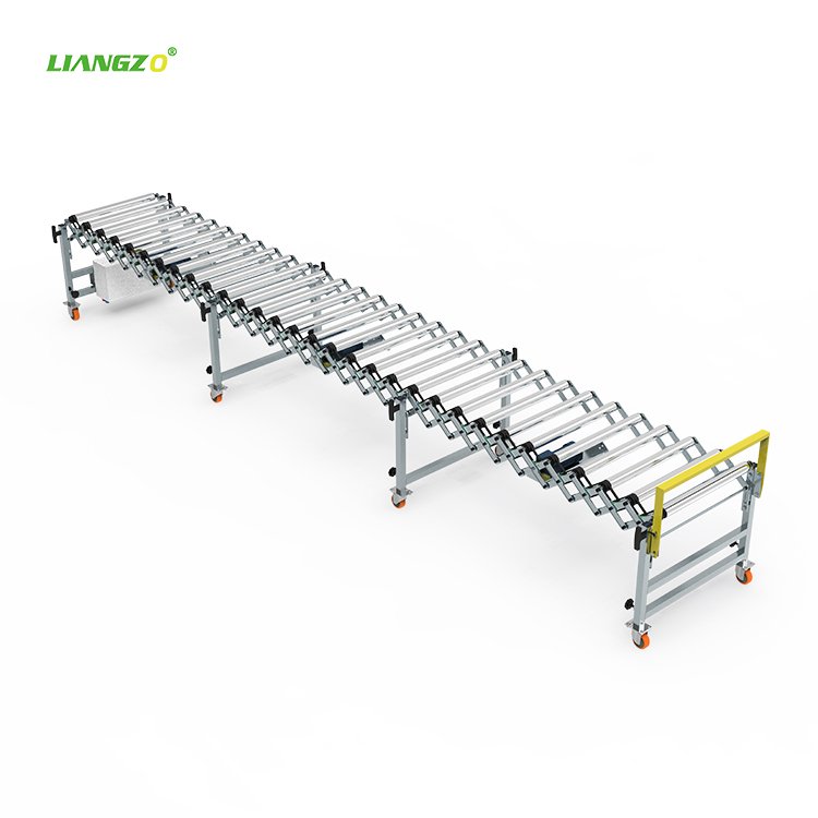 LIANGZO Automatic Flexible Gravity Roller Conveyor System For Cartons Transportation