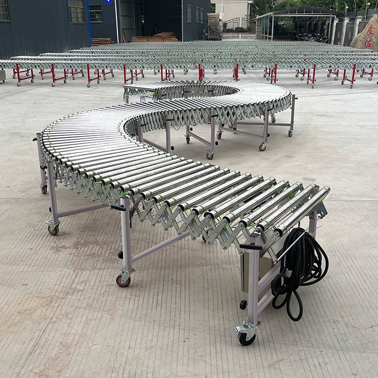 LIANGZO Automatic Flexible Gravity Roller Conveyor System For Cartons Transportation