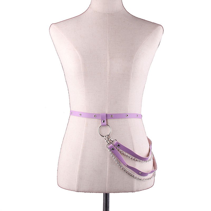 2021 women garter belt sexy lingeries underwear punk rock chain waist designer women belts