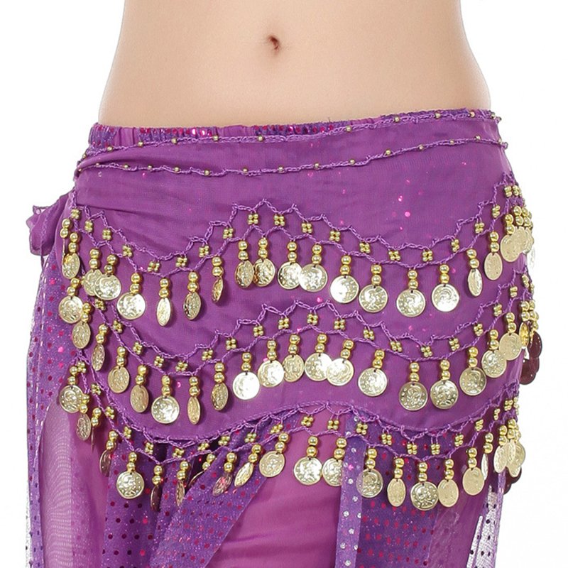 Wholesale Stock Cheap Hip Hop Sexy Belly Dance Waist Chain Dress Belt With 98 Coins
