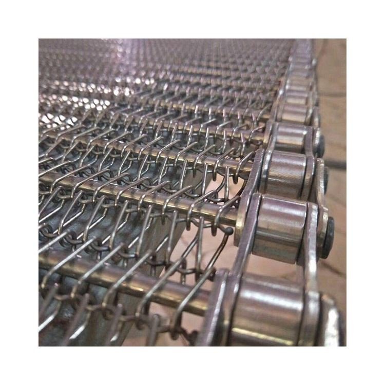 Good Quality Strong protection 304 chain link stainless steel metal conveyor belt metal
