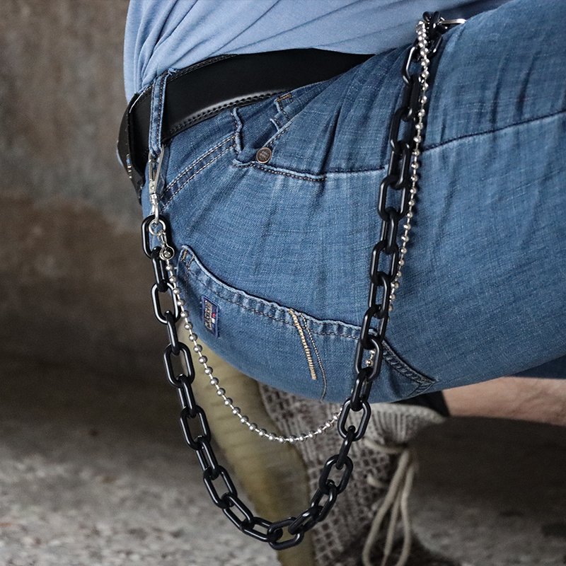 Fashion jewelry body chains wholesale Metal jeans chain handbag zinc alloy wallet garment pants chain for men