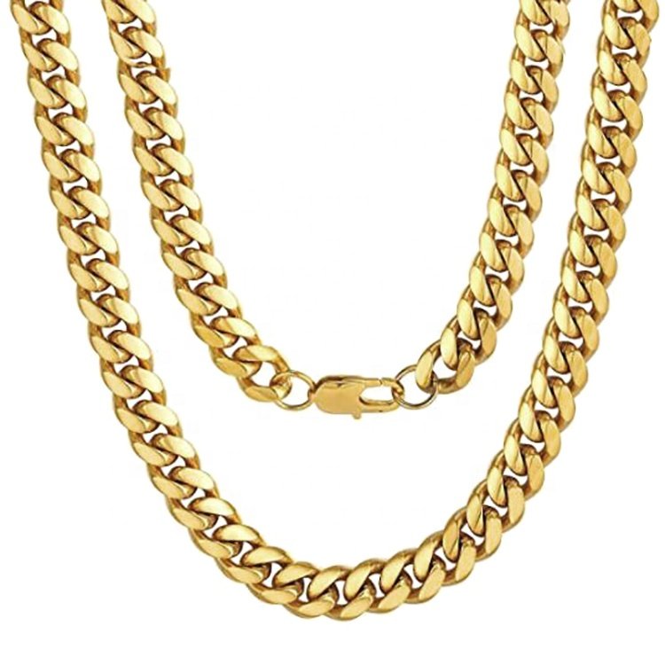 Customized 18K Gold Chain Solid AU750 Herringbone Cuban Link Snake Rope Beads Type Men/Women's Glasses/Waist/Neklaces 3G Weight"