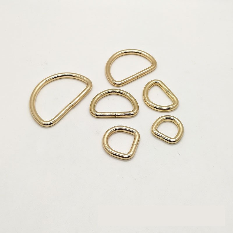 Hot Custom sale bag metal d ring belt buckle D shape buckle ring for handbags
