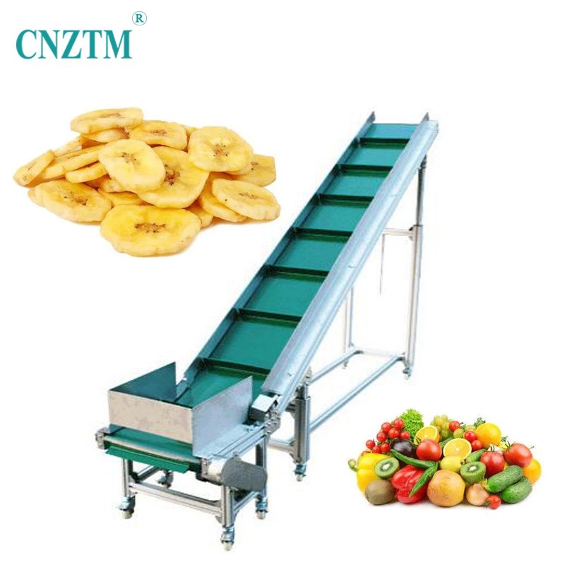 Plastic Flexible Vertical Inclining Ccraper Feed Conveyor For Food Grade Industry Transfer Conveyor Belt For Elevator