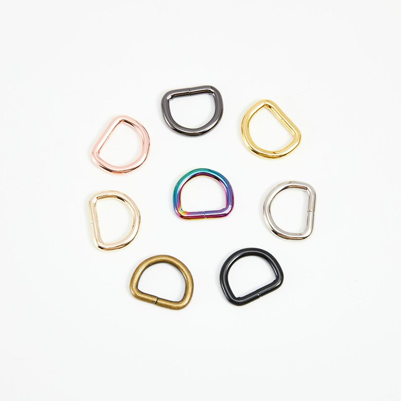 Multi Purpose Keychains 22mm D Ring Handbag Strap Loop Clasp Hook D Rings For DIY Accessories
