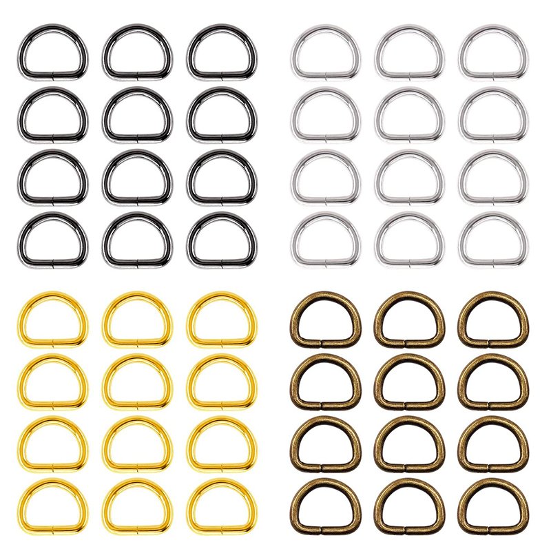 Multi Purpose Keychains 22mm D Ring Handbag Strap Loop Clasp Hook D Rings For DIY Accessories