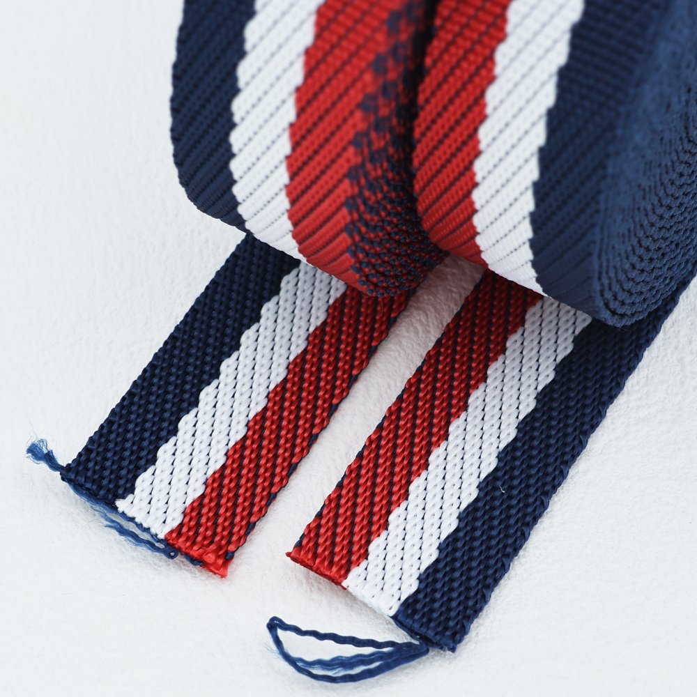 Custom 100% Polyester 20mm Key Chain Webbing Strap Soft and Smooth Fabric Watch Strap Ribbon Tape for Bags Shoes Belts