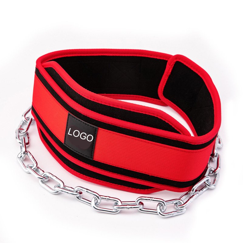 Dip Belt With Chain For Weightlifting Gym Quick Locking Weight Belt with Chain for Men Women Pull Ups Heavy Duty Steel Chain