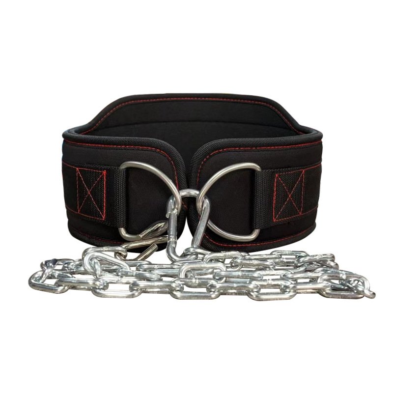 Dip Belt With Chain For Weightlifting Gym Quick Locking Weight Belt with Chain for Men Women Pull Ups Heavy Duty Steel Chain