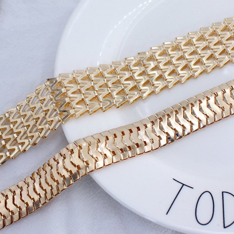 Fashion Women Waistband Lady High Waist Gold Belts Party Jewelry Dress Metal Chain Belt