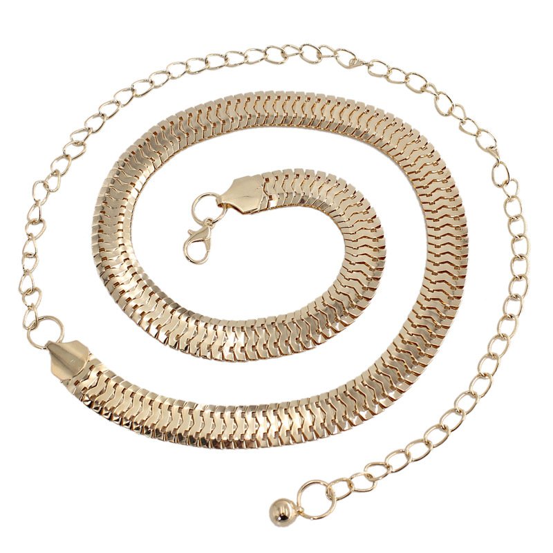 Fashion Women Waistband Lady High Waist Gold Belts Party Jewelry Dress Metal Chain Belt