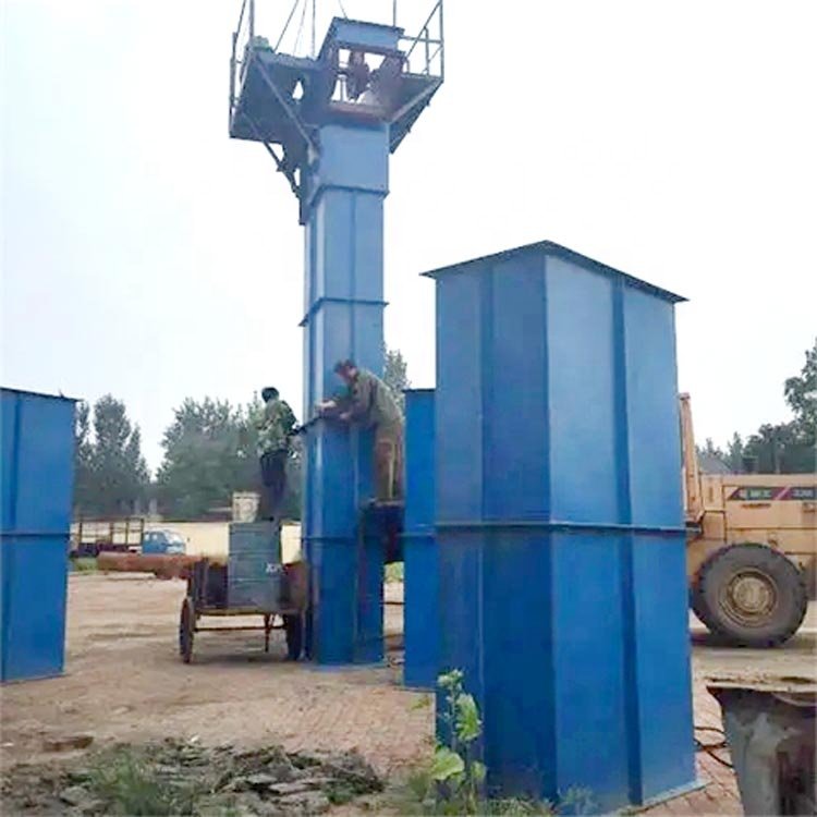 Storage Belt/chain type vertical bucket elevator vertical conveyor concrete batching machine for silica sand/cement/limestone