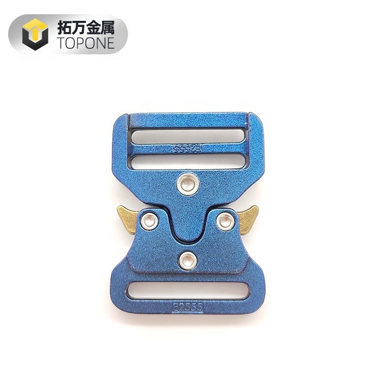 New Fashion Blue Metal Buckle Bracelet Quick Release Bag Strap Buckle with LOGO