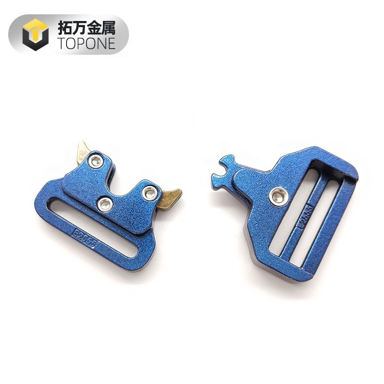 New Fashion Blue Metal Buckle Bracelet Quick Release Bag Strap Buckle with LOGO