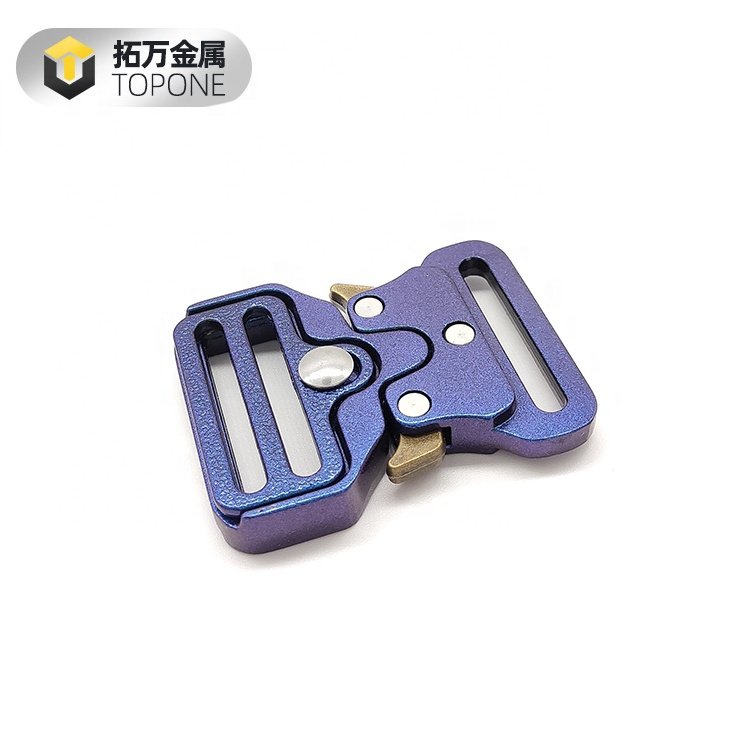 New Fashion Blue Metal Buckle Bracelet Quick Release Bag Strap Buckle with LOGO