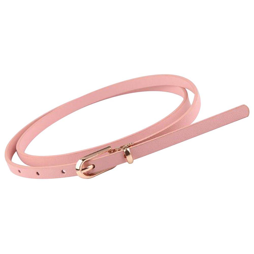 2022 Newest Faux Leather Metal Alloy Buckle Belt Ladies Waistband Simple Waist Fashion Ladies Dress Waist Chain Belt