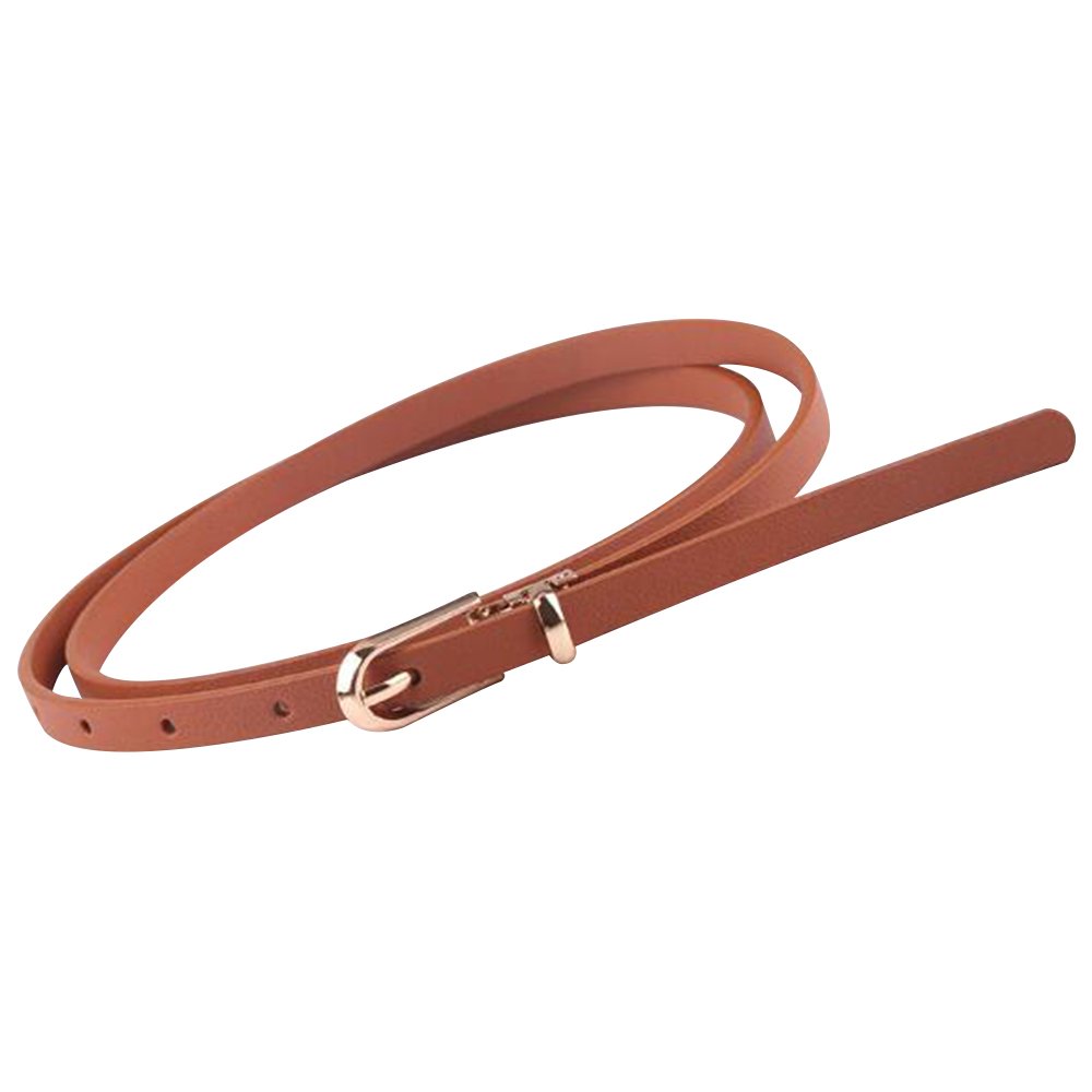 2022 Newest Faux Leather Metal Alloy Buckle Belt Ladies Waistband Simple Waist Fashion Ladies Dress Waist Chain Belt