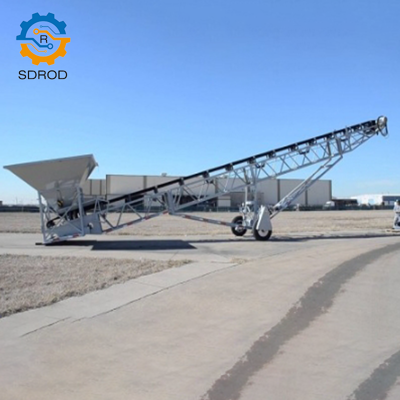 SDROD profession custom portable conveyor feeding machine system flexible belt conveyor for grain