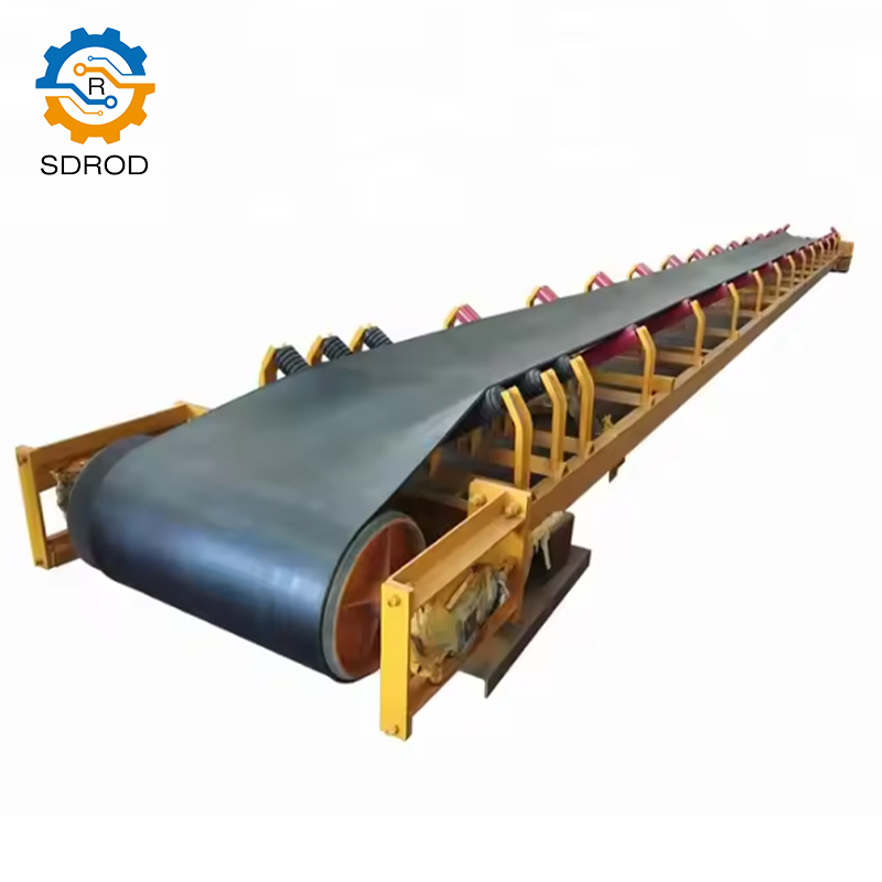 SDROD profession custom portable conveyor feeding machine system flexible belt conveyor for grain