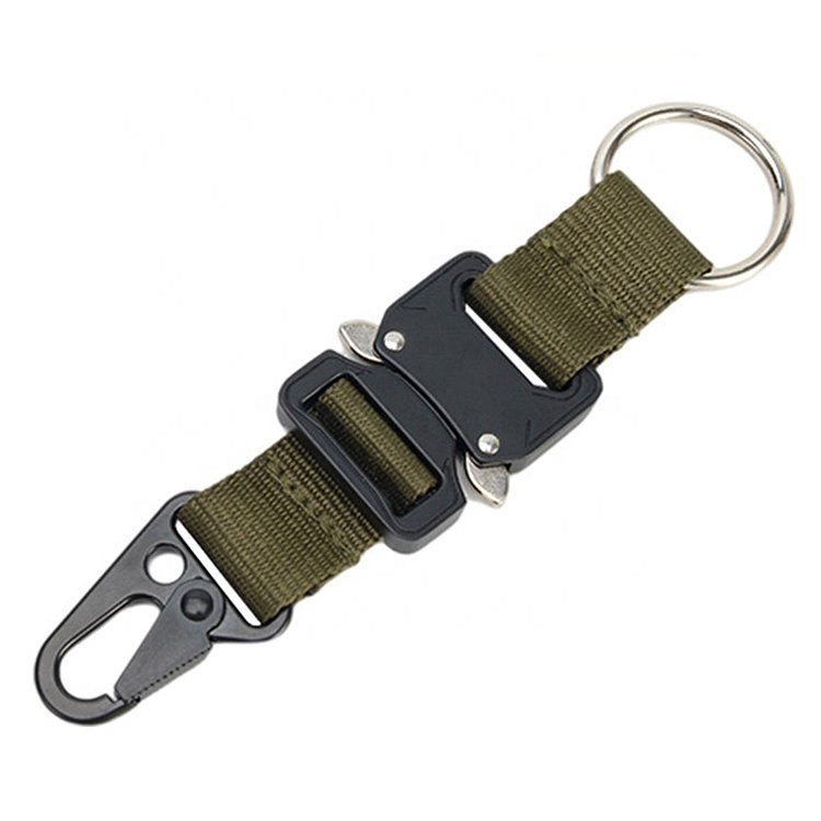 Wholesale Quick Release Metal Buckles Key Chain Hook EDC Tactical Gear Molle Buckle For Tactical Bag