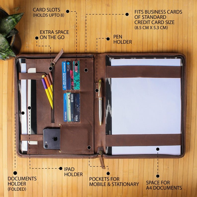 2021 detachable strap crazy horse vintage full grain leather multi-use business portfolio for man