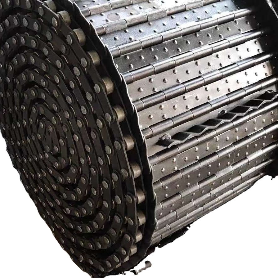 steel plate type conveyor belt part of chip conveyor cnc machine conveyor belt with sprocket