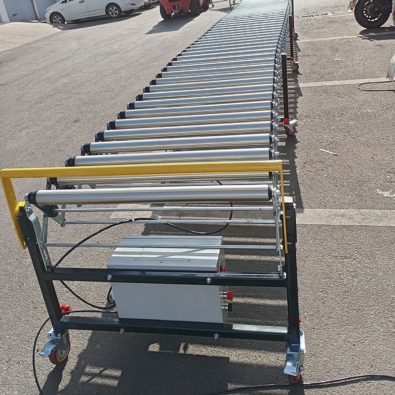 Small Conveyor Belt Adjustable Speed Telescopic Roller Line Customized Roller Conveying Equipment