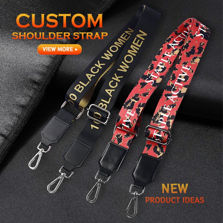 Customised handbag Accessoires webbing fabric Adjustable crossbody bag chain strap