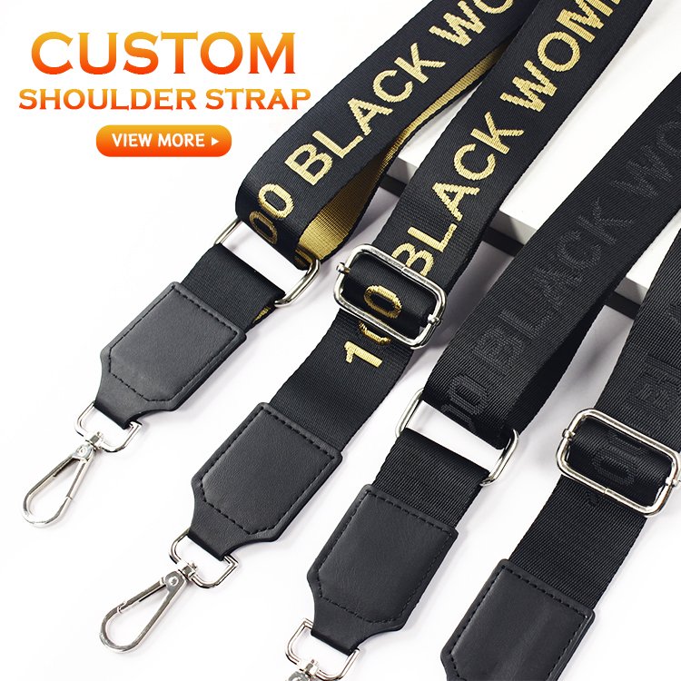 Customised handbag Accessoires webbing fabric Adjustable crossbody bag chain strap