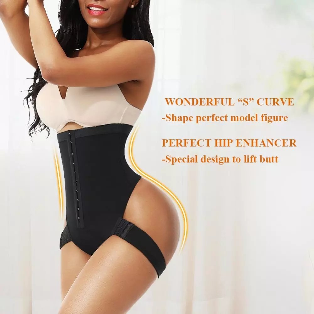 HEXIN Pretty Seamless Shapewear Butt Lifter Abdominal Compression Body Shaper Plus Size Butt Lifter Shapewear