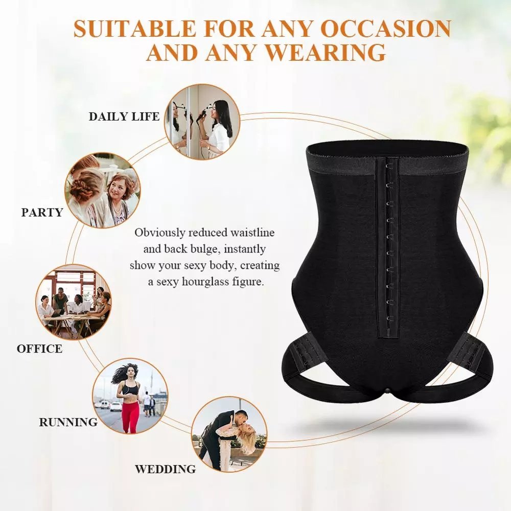 HEXIN Pretty Seamless Shapewear Butt Lifter Abdominal Compression Body Shaper Plus Size Butt Lifter Shapewear