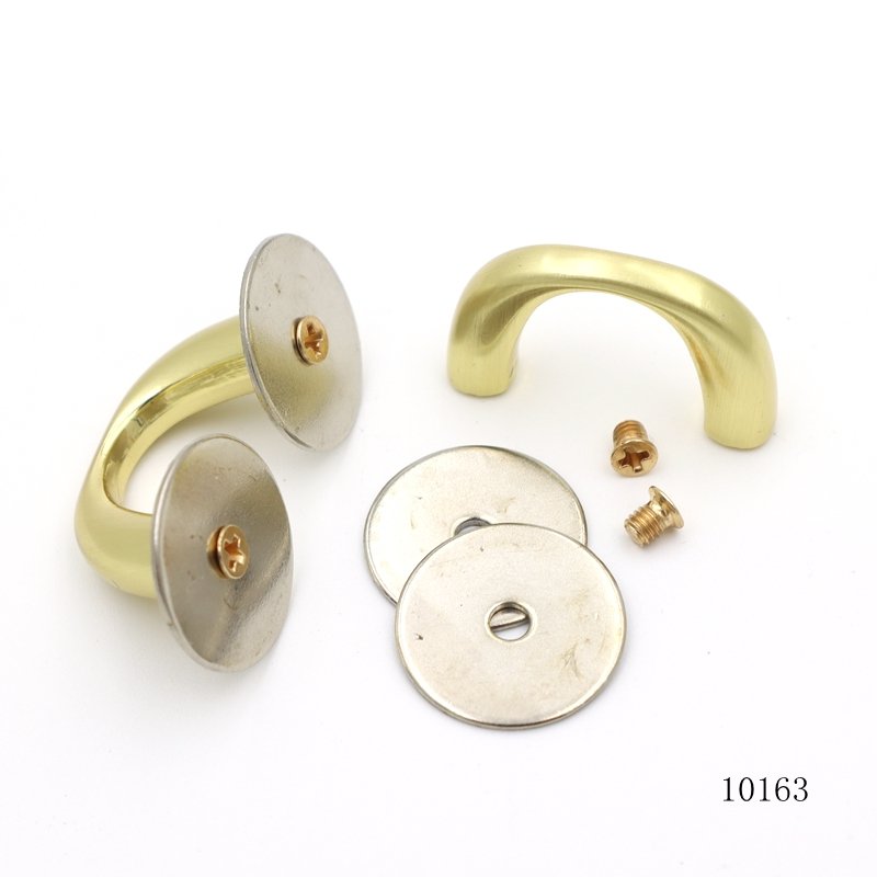 Handbag hardware supplies 20mm curved rectangle handle designer anchor metal arch bridge for bag