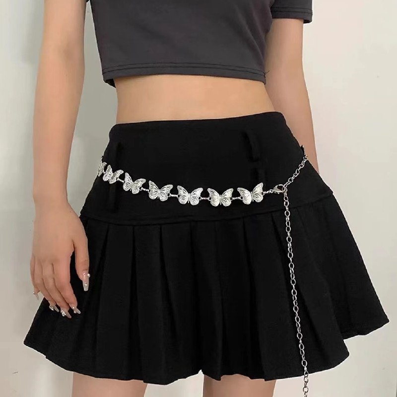 hot women classics sexy fashion alloy chain belt waist minority designer garment accessory waist chain belt for with butterfly