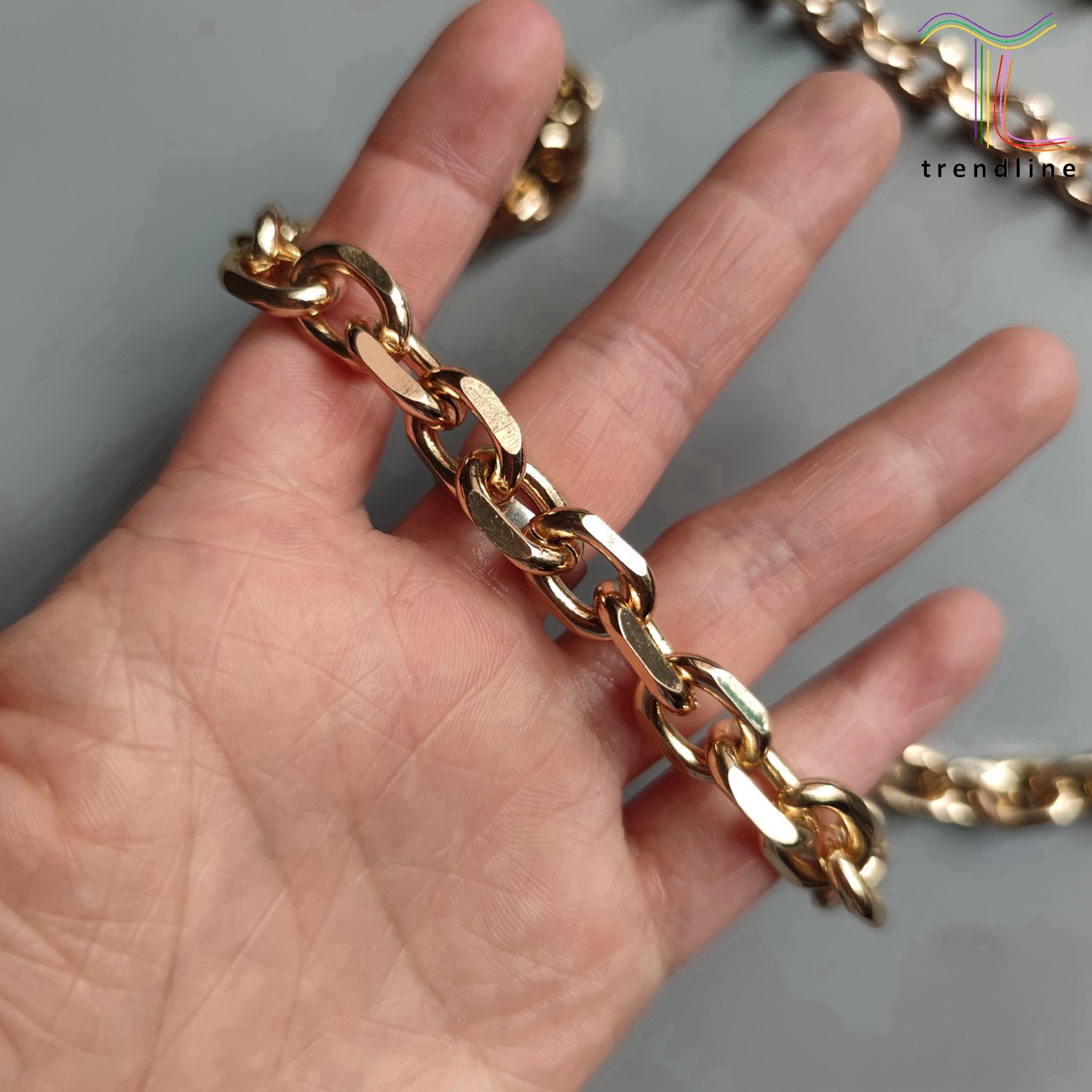 6 size options O ring iron clothes gold rope gunmeatl silver jean fashion body metal chains for artworks women