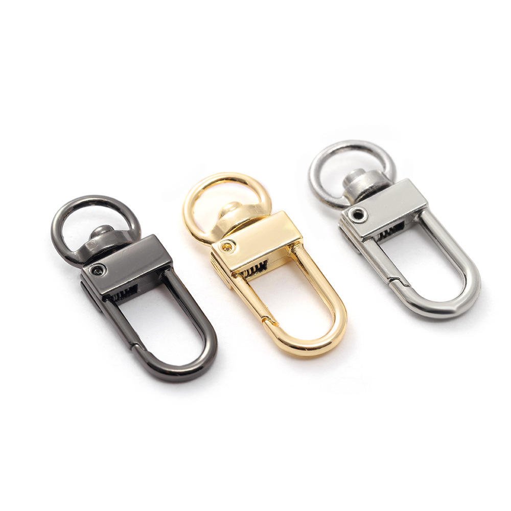 Custom Spring Keychain Swivel Snap Hooks Key Rings Metal Lanyard Keychain Hooks Lobster Clasps Keychain Alloy Key Chains Rings