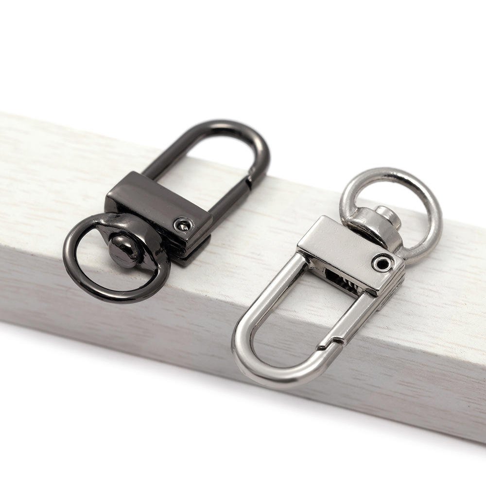 Custom Spring Keychain Swivel Snap Hooks Key Rings Metal Lanyard Keychain Hooks Lobster Clasps Keychain Alloy Key Chains Rings