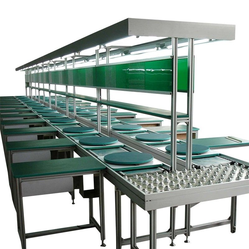 Customized LCD TV Aluminium Double Speed Chain Conveyor Equipment Assembly Line
