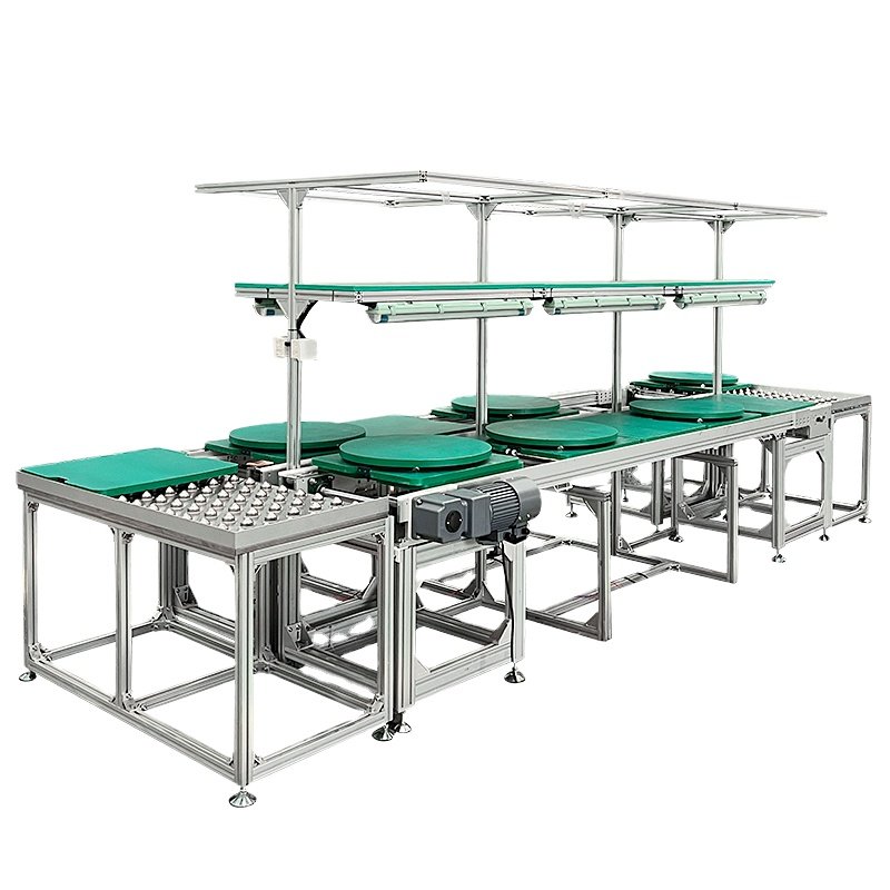Customized LCD TV Aluminium Double Speed Chain Conveyor Equipment Assembly Line