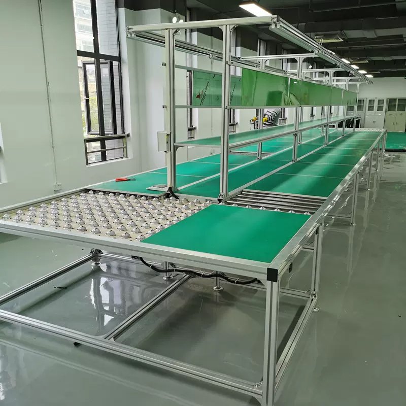 Customized LCD TV Aluminium Double Speed Chain Conveyor Equipment Assembly Line