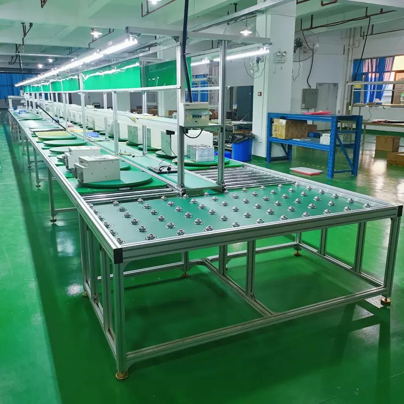 Customized LCD TV Aluminium Double Speed Chain Conveyor Equipment Assembly Line