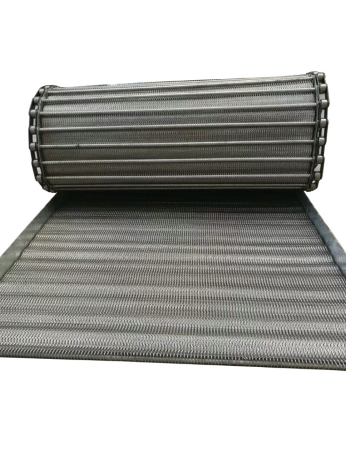 Stainless steel spiral mesh belt, heat-resistant food drying, fruit and vegetable cleaning, conveyor belt
