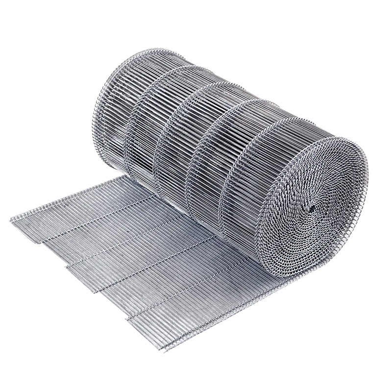 Stainless steel spiral mesh belt, heat-resistant food drying, fruit and vegetable cleaning, conveyor belt