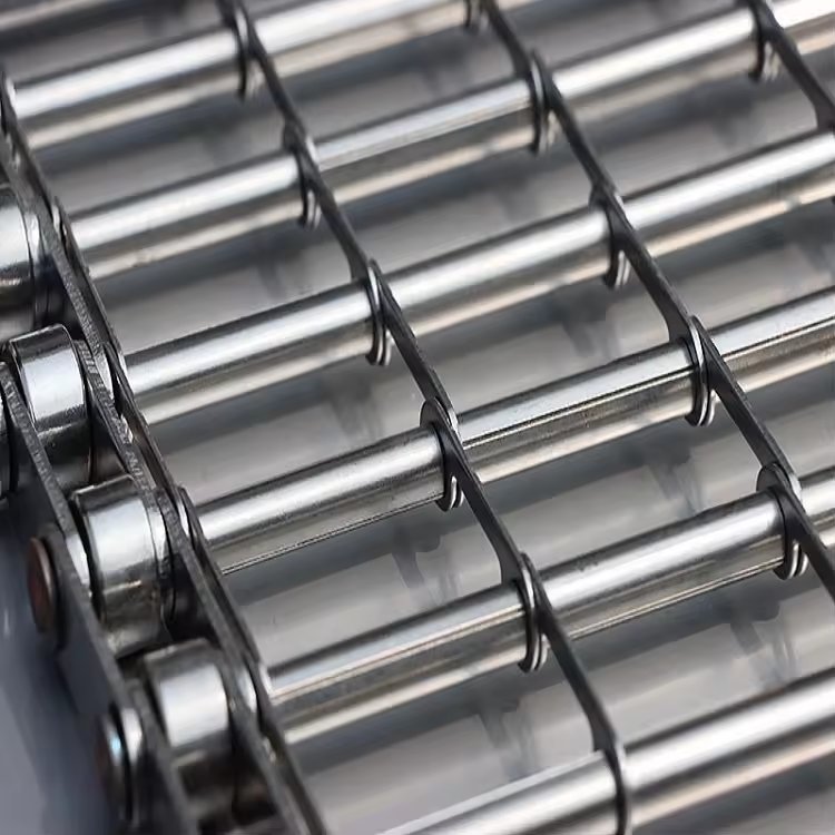 Support custom chain rod type strip mesh chain processing custom stainless steel mesh chain through rod conveyor belt