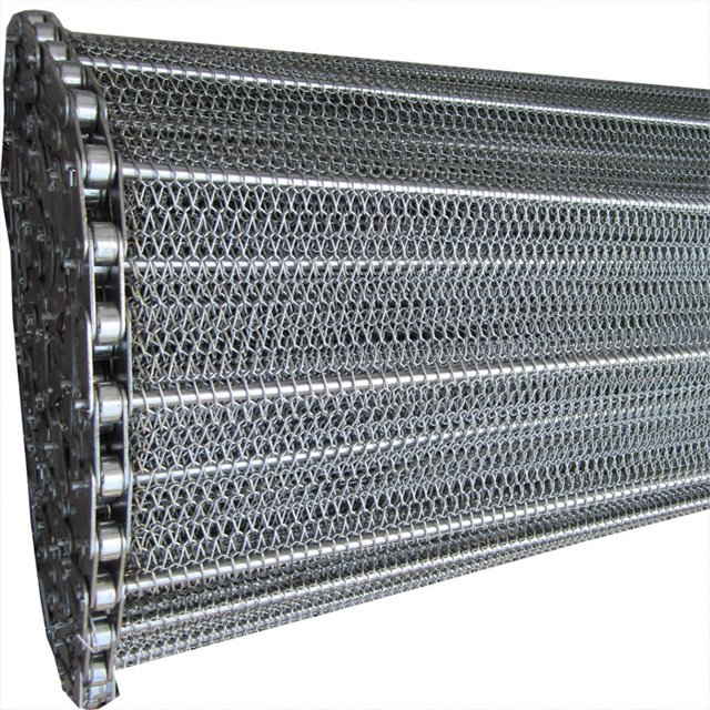 Wholesale Fryer Conveyor Belt Roller Chain Driven Belt Metal Chain Conveyor Belt