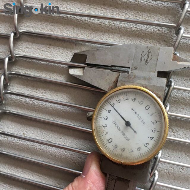 Food Processing food grade Stainless Steel ss304 316 Wire Conveyor Belt wire mesh metal belt